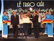 106 tác giả được nhận giải thưởng Sáng tạo thanh thiếu niên nhi đồng toàn quốc