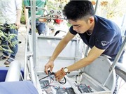 Chế xích lô chạy bằng năng lượng mặt trời