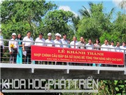Khánh thành cầu Đập Đá - sản phẩm kết nối cung, cầu công nghệ - sau 18 ngày thi công