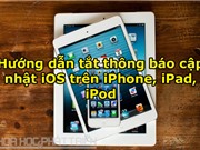 Hướng dẫn tắt thông báo cập nhật iOS trên iPhone, iPad, iPod