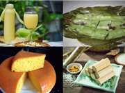 Món ngon trong tuần: Bánh răng bừa, sữa đậu đỏ, cơm lam, bánh bông lan