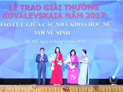 Trao giải thưởng Kovalevskaia năm 2017