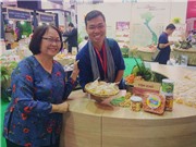 Con tôm rừng Cà Mau ở hội chợ Thaifex
