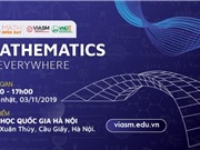 Ngày hội Toán học Mở 2019: Toán học ở khắp mọi nơi