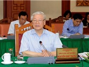 Bộ Chính trị làm việc với các đảng bộ trực thuộc Trung ương