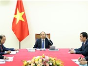 Thủ tướng Nguyễn Xuân Phúc điện đàm với Thủ tướng Nhật Bản Suga Yoshihide