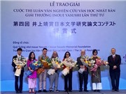 Trao giải cuộc thi nghiên cứu văn học Nhật Bản 