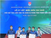 Đoàn thanh niên 3 Bộ ký biên bản ghi nhớ hợp tác về đẩy mạnh năng lực liên ngành