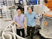Dùng thủy tinh tái chế thay thế cát trong bê tông in 3D