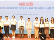 13 đề tài của sinh viên đoạt giải Công nghệ chế biến sau thu hoạch