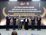 Thêm một trường đại học đạt chứng nhận kiểm định cơ sở đào tạo của HCERES