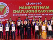 529 doanh nghiệp đạt chứng nhận hàng Việt Nam chất lượng cao do người tiêu dùng bình chọn