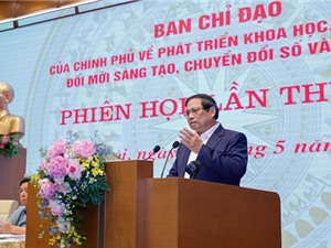 Kết luận Phiên họp lần thứ hai Ban Chỉ đạo của Chính phủ về phát triển KH&CN, đổi mới sáng tạo và chuyển đổi số