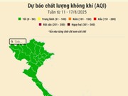 [Infographic] Dự báo chất lượng không khí trên cả nước - tuần từ 11/8 đến 17/8/2025